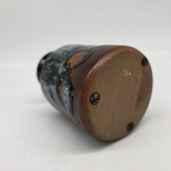 Vintage Pottery Craft USA Stoneware Small Vase With Unique Drip Glaze Finish - Picture 8 of 11